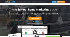 Desktop Screenshot of funeralhomemarketing360.com