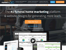 Tablet Screenshot of funeralhomemarketing360.com